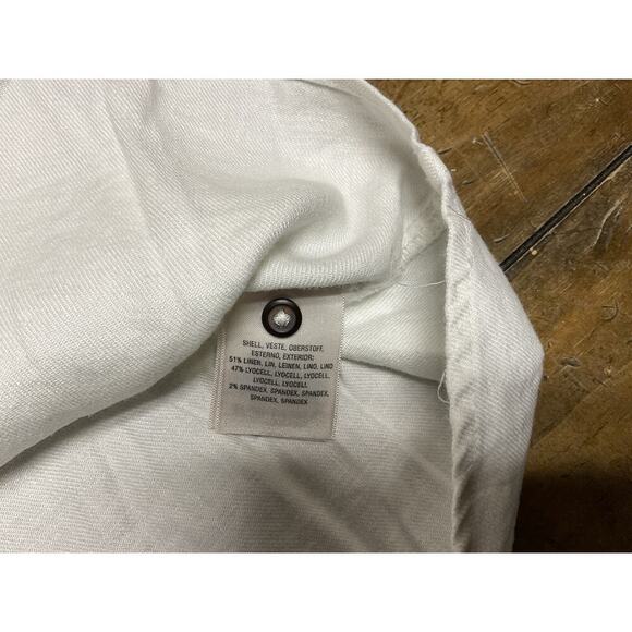 Maeve By Anthropologie Henley Linen Blend White Tunic Lagenlook Size XS - Picture 9 of 10